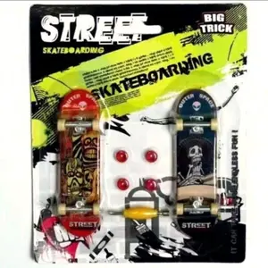 Mainan Skateboard Tangan Fingerboard Papan Mini Mainan Skate Board Jari Bahan Plastik PLUS Obeng dan Roda Street BIG Trick hobi koleksi baru
