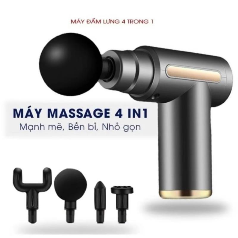 Máy Masage Cầm Tay Mini 4 Đầu 6 Chế độ