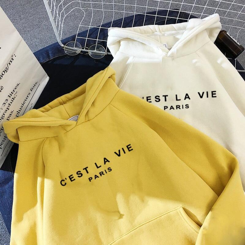 Product Introduction of Women's Hoodies Full Sleeve Hoodie Letters Print Sweatshirt Cool Women Hoody Female Itself Sudaderas Student Hoodies 1