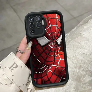 Casing Hp Untuk OPPO A94 F19 Pro Reno 5F Reno 5 Lite Case Hp Pola Laba-laba Anime Casing Ponsel Softcase Kasing Silikon Cesing Anti guncangan lensa all-inclusive Kesing