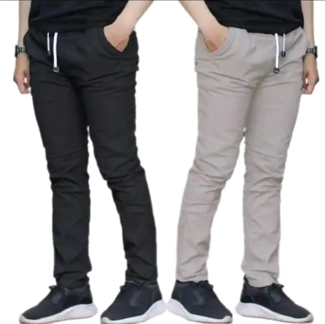 Celana Chino Panjang Pria Size 27-31 Bahan Adem Nyaman Combed Dewasa Formal Hitam Katun Slimfit Distro Kerja Fit Casual Karet Kantor Army Coklat Kain fashions panjang abu