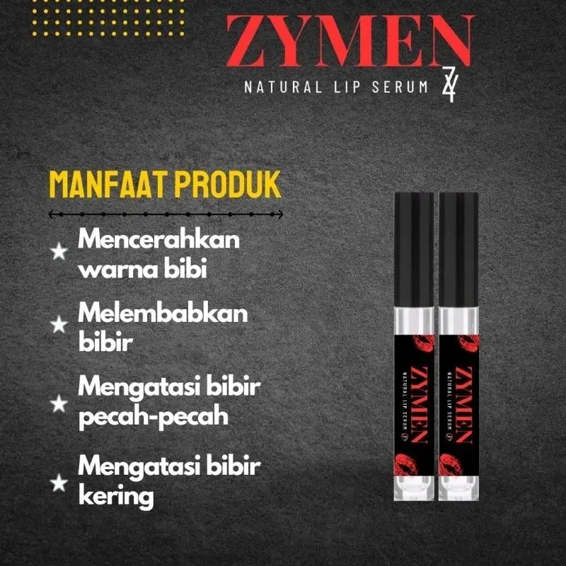 Zymen Lips Serum Pria Atasi Bibir Hitam Terampuh