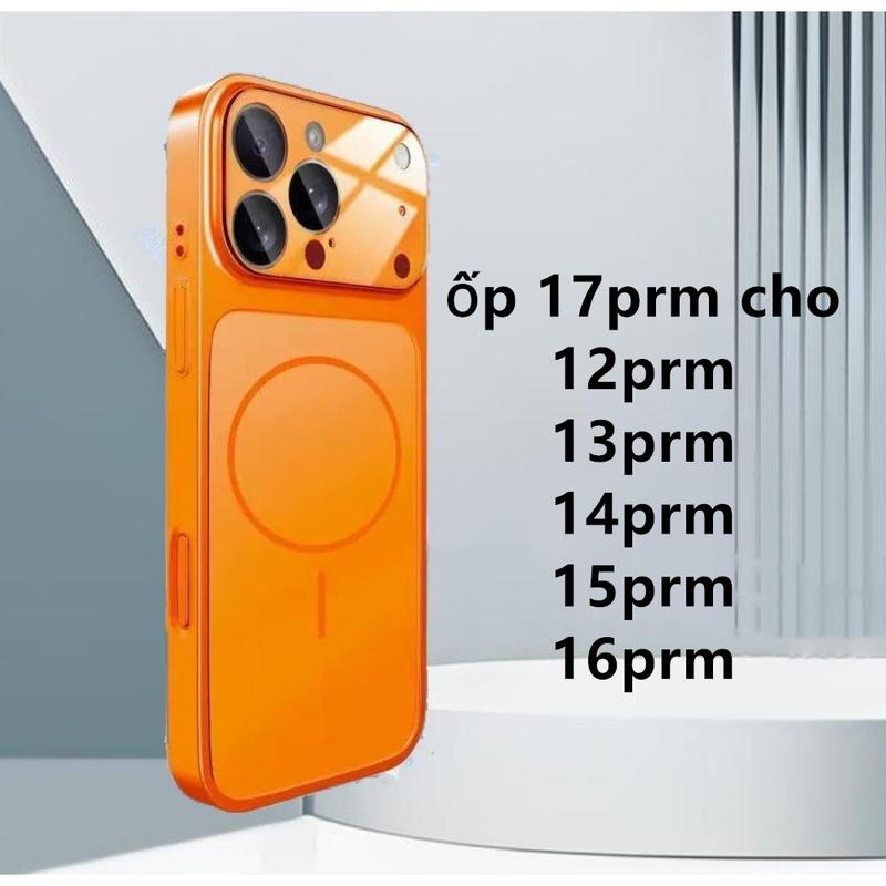  Ốp iPhone Thay thế cho iPhone 16promax và iPhone 17promax Có Cửa Sổ Lớn Sạc từ tính Chất Liệu Kính Nhám Cảm Giác Như Da Lì Tương Thích Với Apple 16 15 Pro max 14 13 Ốp Bảo Vệ 