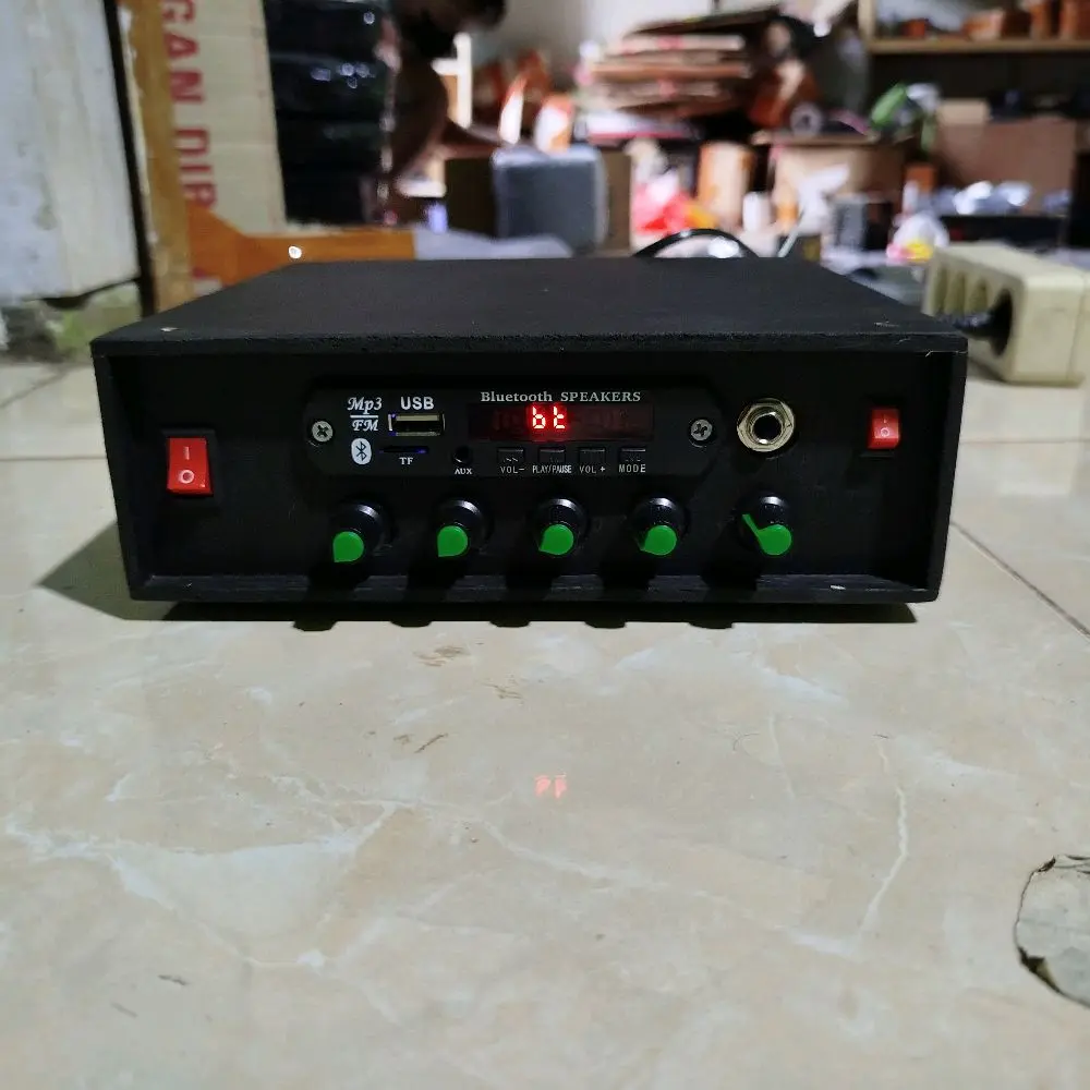 Power Amplifier 2 way + Bluetooth (Subwoofer dan midle) + Karaoke