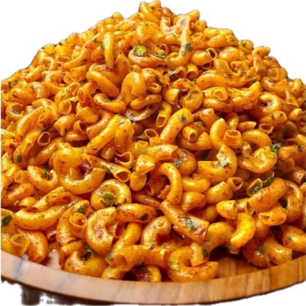 500gr makaroni cikruh pedas daun jeruk snack renyah jajanan viral makanan enak Cemilan Camilan Food 1