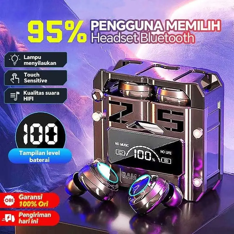 TWS M25 Bluetooth 5.3 Headset 3500mAh Power Bank 10D Stereo Wireless Headphone Sports Gaming Earbuds LED Mic Earbud