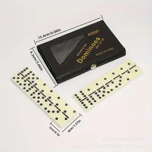 28Pcs Kartu Domino Batu Kotak PVC