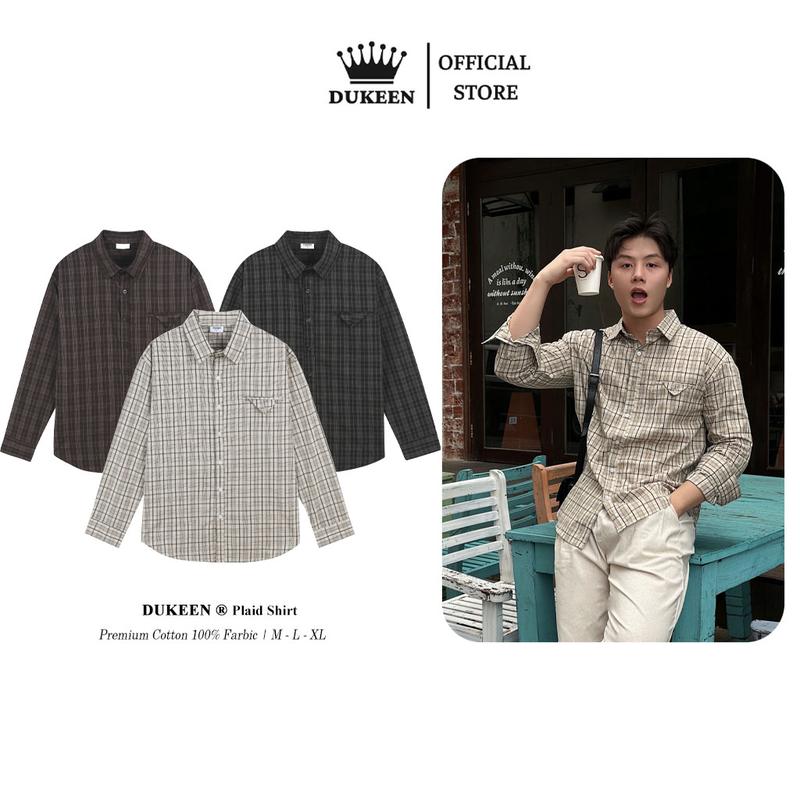 Áo Sơ Mi Nam Nữ Kẻ Ô Form Rộng Oversize Dài Tay Cổ Bẻ Phối Cơi Vải Cotton Cao Cấp SM093 Menwears