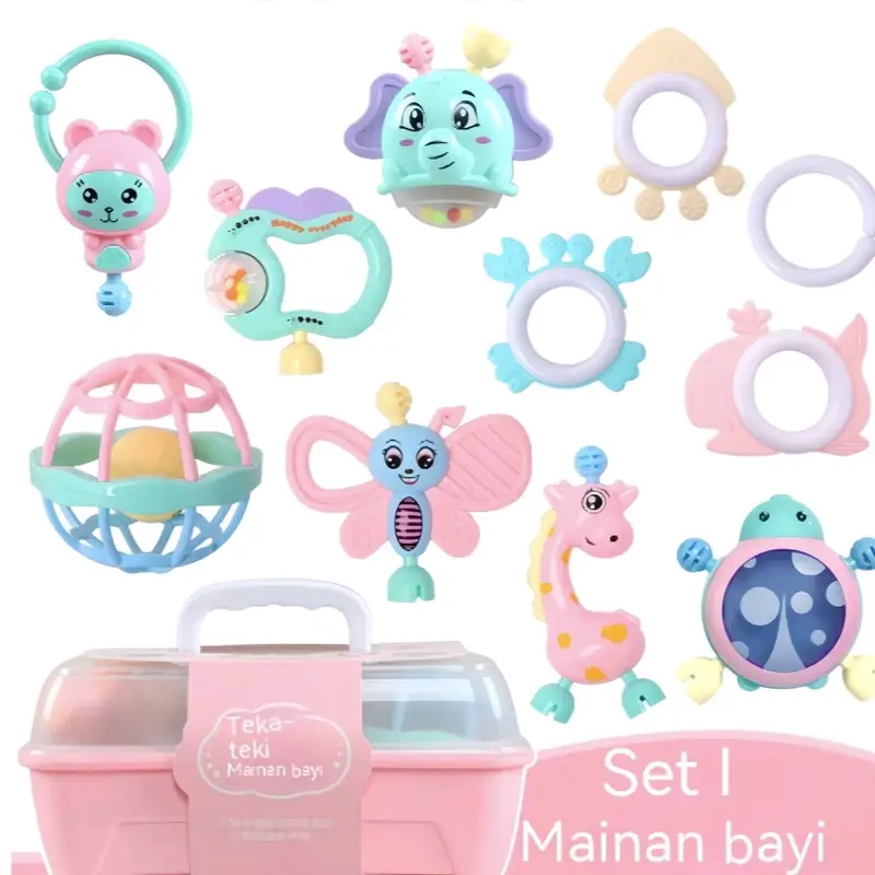 Set Box 11in1 Mainan Rattle Teether Campur dengan Kotak Premium 6