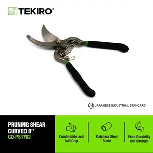 TEKIRO gunting DAHAN BENGKOK 8 INCH pruning shear curved 8inch ranting tanaman ORIGINAL