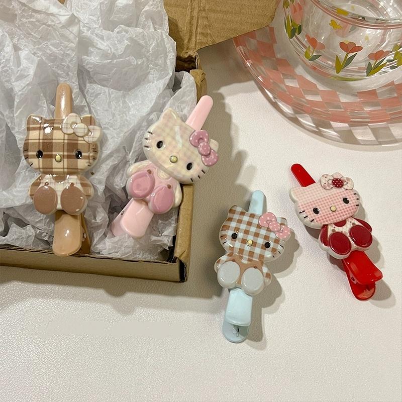 Product Introduction of Kẹp Tóc Hello Kitty, Thiết Kế Hoạt Hình Dễ Thương, Dành Cho Nữ, Thích Hợp Cho Trán Và Tóc Mái, Phụ Kiện Tóc Kẹp Bên, Kẹp Mỏ Vịt, Hàng Mới Về, 2025 15