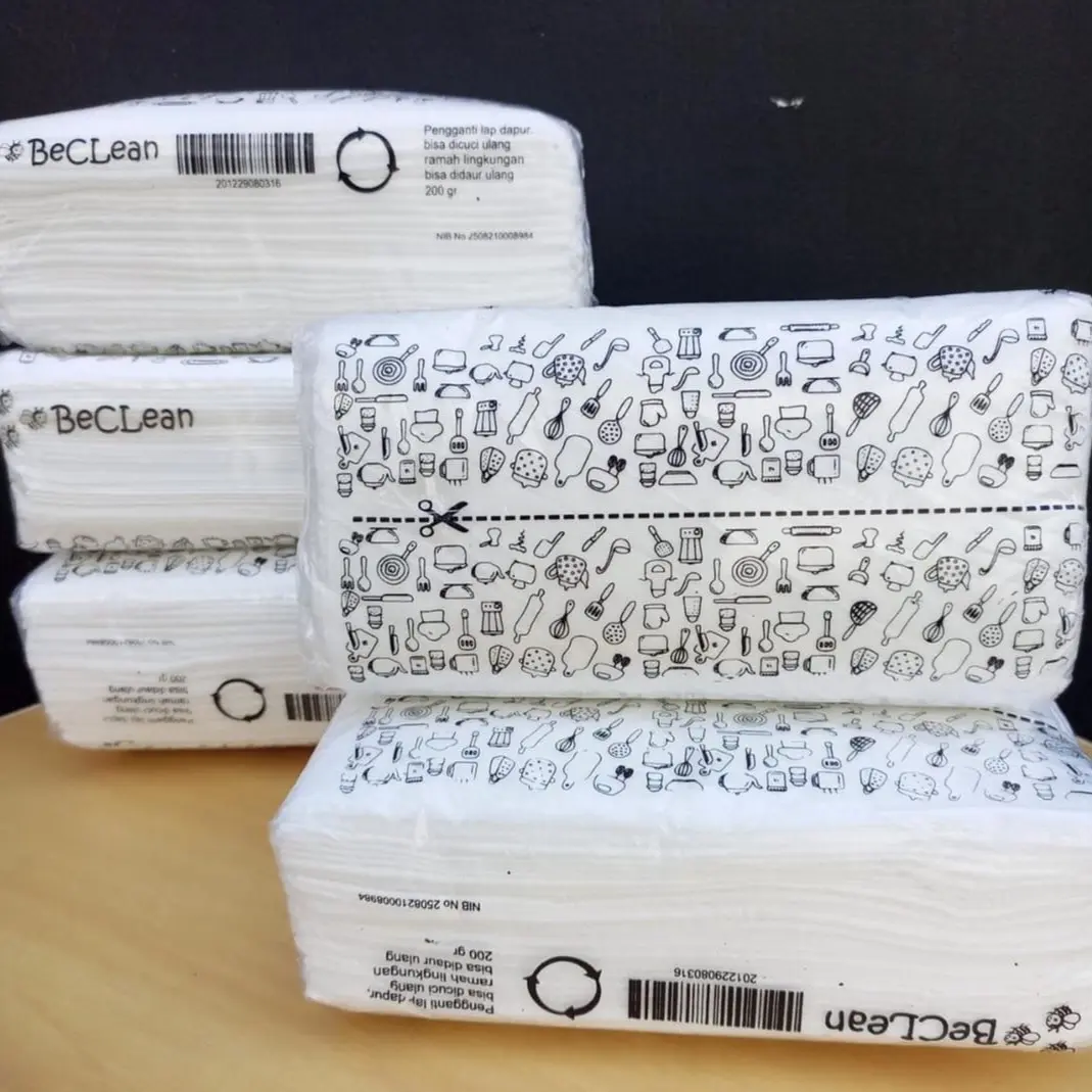 Tissu dapur/kompor bisa dicuci ulang, bahan tdk mudah sobek isi 200gram