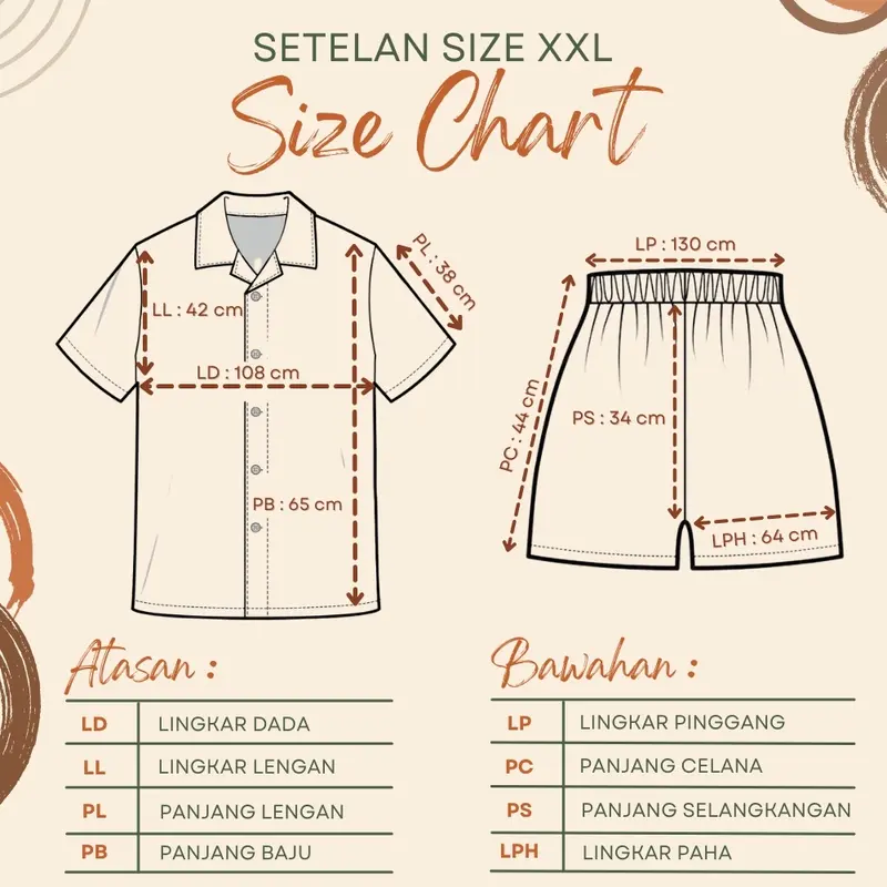 RG Setelan Baju Tidur Wanita HP ( XXL ) Bahan Katun Jersey/ Setelan Celana Pendek / Setelan Santai / Setelan Baju Tidur Dewasa Import / Setelan Kaos Wanita -Part 3 3
