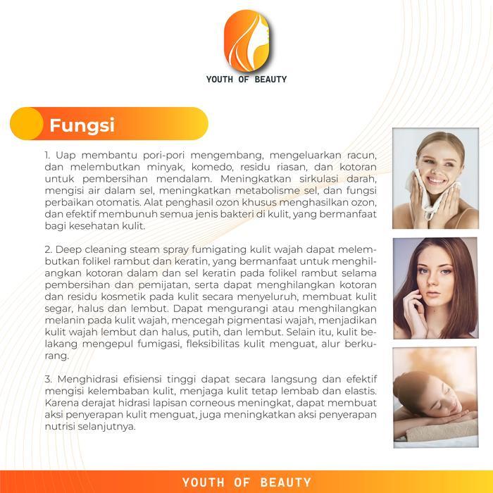 Steamer Vapozone Hot Alat Facial Uap Wajah Standing Perawatan Wajah Kecantikan Garansi muka