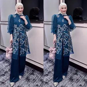 Mayisa One Set Brukat Inner Celana Baju Pesta Kondangan Lebaran Silk Terbaru