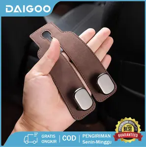 Pengait serbaguna mobil untuk penyimpanan, pengait ganda suede untuk sandaran kursi mobil, pengait multifungsi tersembunyi di sandaran kursi mobil, pengait penyimpanan aksesoris interior mobil dengan tempat ponsel