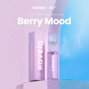 KAVELA Flavor Fresh Berry Mood Mouthspray - Mouth Spray Mulut Fresh untuk Menghilangkan Bau Mulut Penyegar Mulut