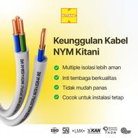 Gambar KITANI - NYM 2x1.5 mm² - 25 Meter - Kabel Listrik Tembaga Kawat dari Kitani Official Store Kota Administrasi Jakarta Barat 3 Tokopedia