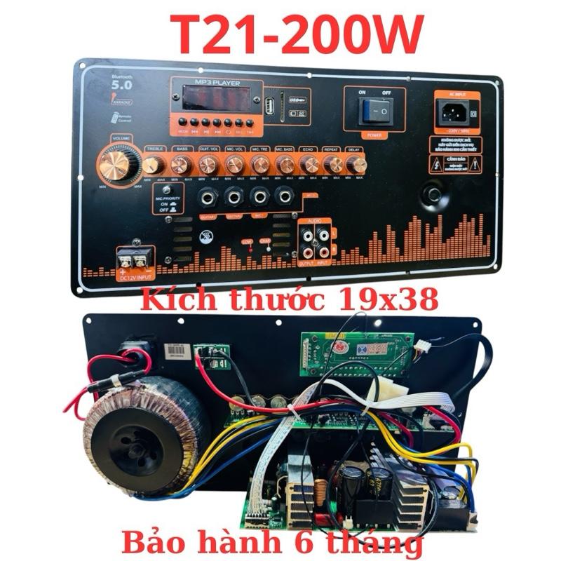 Bo mạch công suất ráp loa kéo t20 có reverb 200w kết nối Bluetooth giá 1 cái bo mạch chưa gồm micro