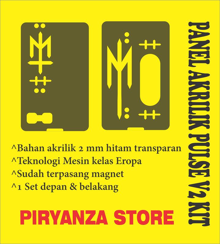 Kit Backdoor Pulse V2 Panel Akrilik - Depan & Belakang - Magnet - Pilihan Warna Bening, Hitam Doff, dan Hitam Transparan 3