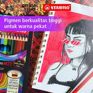 STABILO swans ARTY Colored Pencils / Pensil Warna Set Lengkap Isi 12/24/36/48 6