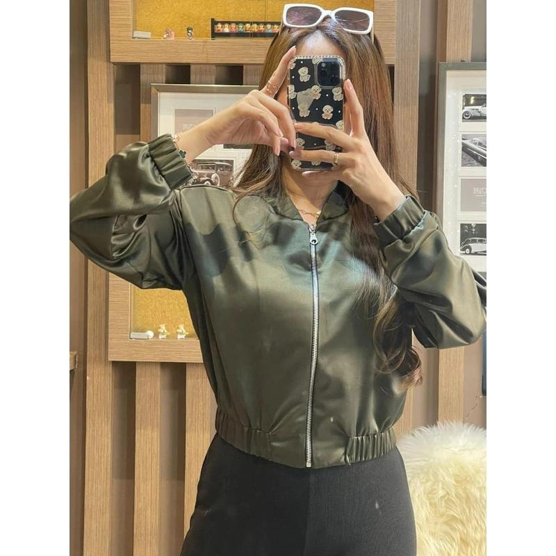 Sybn - Jaket Outer Satin Premium Wanita Jaket Bomber Kasual bisa Cod 6