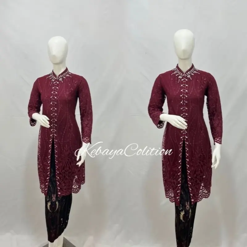 Kebaya Shanghai tille payet / kebaya tunik / kebaya modern 2