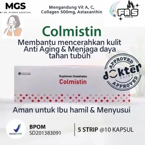 Colmistin Astaxanthin Suplemen Kesehatan dan Kecantikan