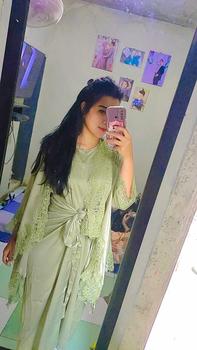 Product Review of SET OUTER FUJI dress lebaran/ kodangan pesta termurahhh baju kondangan kekinian baju one set outer set brukat mewah wanita baju bridesmaid wanita Muslim Panjang Gamis Setelan from n**e 1