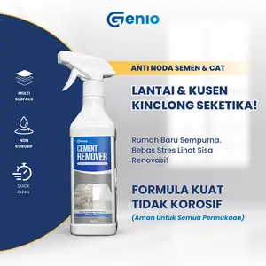 [Special sale] Genio | Cement Remover Spray | Spray pembersih noda semen dan cat tembok