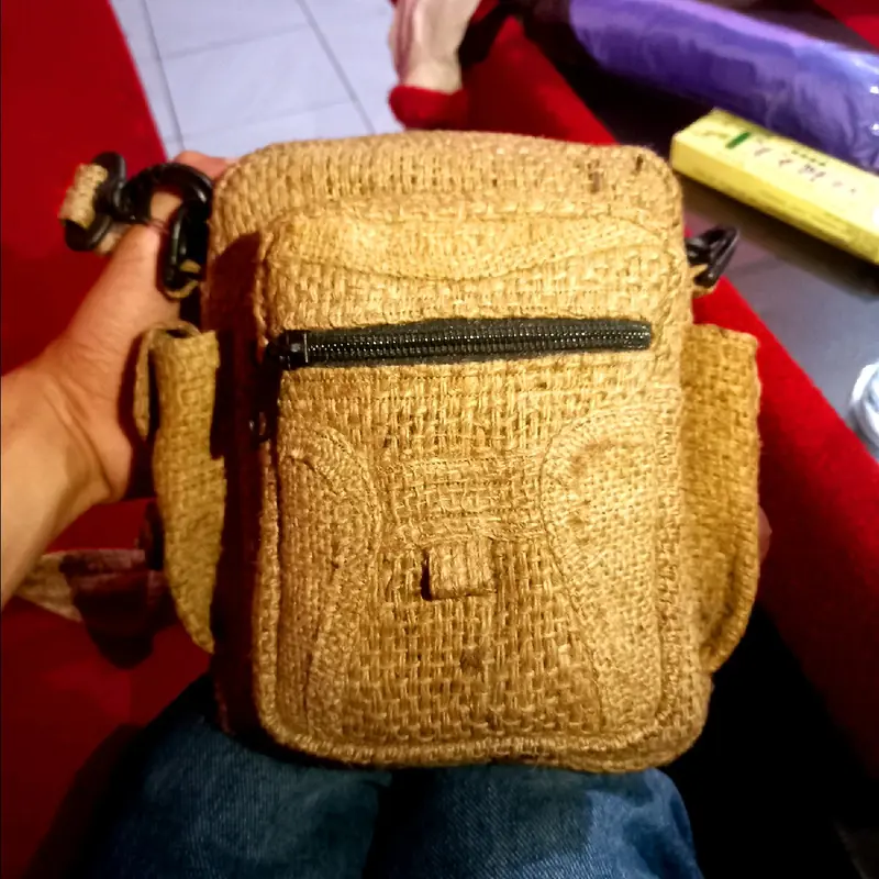 Tas karung Goni Tas Selempang Tas Waistbag Goni Pria Wanita 0