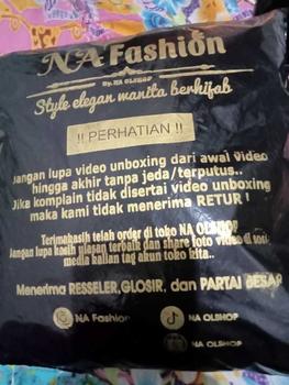 Product Review of Na Fashion- NAMIRA Dress Gamis Malaysia Kombinasi Brukat Bahan Crinkle Premium mix brokat sapto minimalis cantik mewah elegant from S**a A**i 1