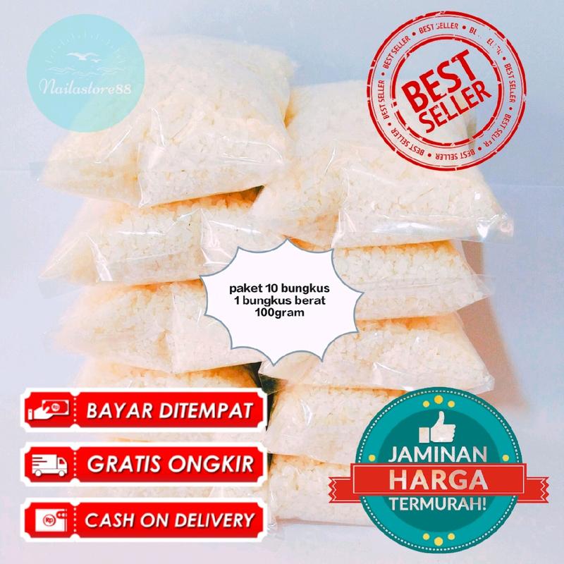Garam Krosok Laut Alami Non Yodium 1kg - Paket 10 Bungkus - Salt, Makanan Bahan Masakan dapur murah Asin 1