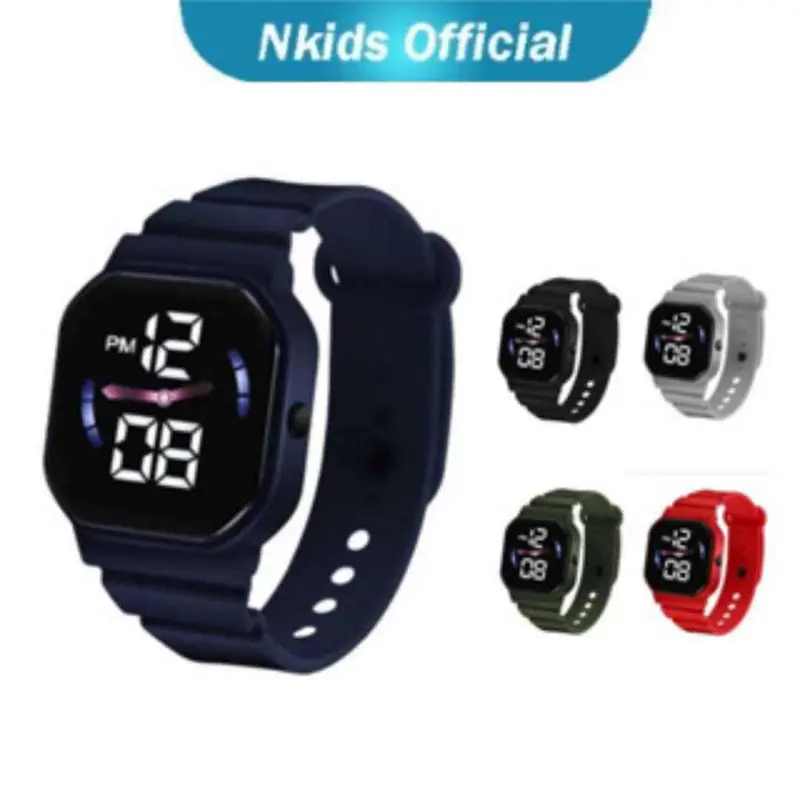 Jam Tangan Anak Laki-laki Kotak Keren Import / Jam Anak Cowok Kotak Terbaru 0