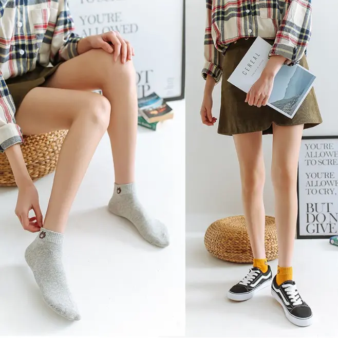 Kaos Kaki Lucu Wanita Premium Kaos Kaki Semata Kaki Kaos Kaki Kartun Unisex 0