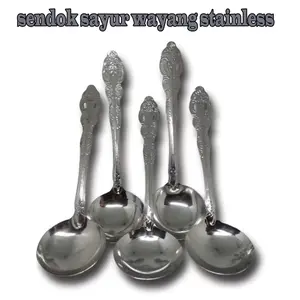 HBD,Keuntungan 【Stok terbatas】Kemasan hadiah、Sendok Sop Stainless / Centong Kuah / Centong Sup / Sendok Sayur Stainless Polos/centong Kitchenware/Stok terbatas