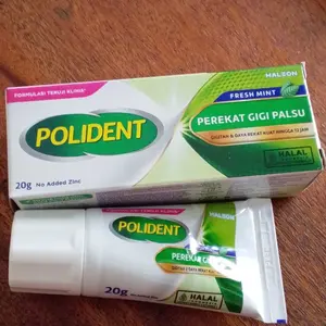 Polident Perekat Gigi Palsu Fresh Mint 20gr