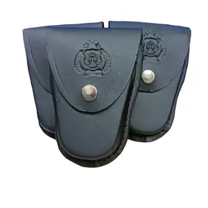 Sarung borgol kulit satpam Hitam Pinggang