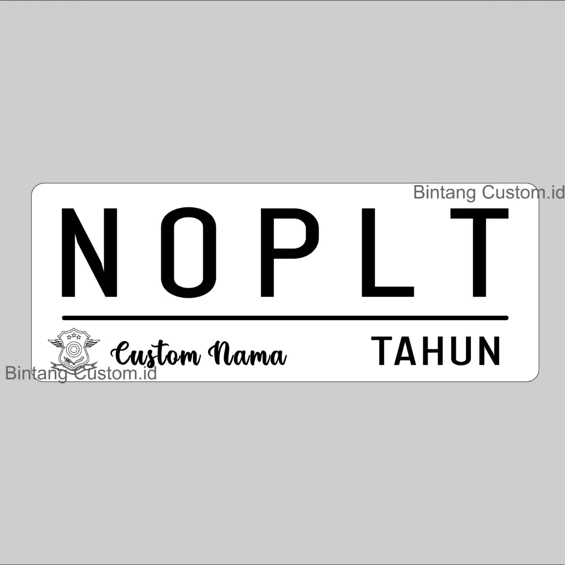 papan nama bisa coustem nama