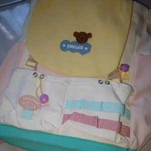 CBCY Backpack dan Mini Backpack Tas warna dopamin Ransel Wanita Import Tas Remaja Aesthetic Style Korea Tas Ransel Laptop Perjalanan Tas Sekolah Siswa SMP Kain Nylon  Anti Air Kapasitas Besar