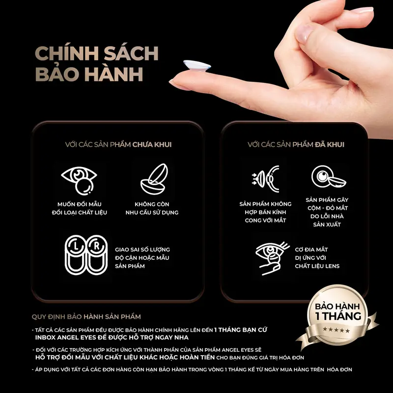 Lens nâu tự nhiên 0-8 độ Sweet Choco thương hiệu Angel Eyes, kính áp tròng nâu giãn nhẹ cho mắt thở 12h ngày thích hợp đi cho các bạn nữ đi chơi, đi làm, chụp ảnh 6