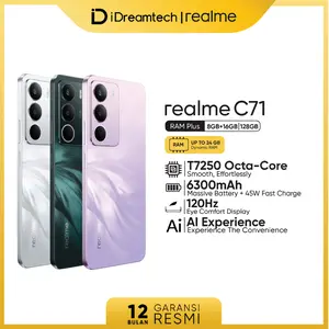 realme C71 8GB+128GB* | NFC | 6300mAh Massive Battery & 45W Fast Charge | 120Hz Eye Comfort Display | AI Experience