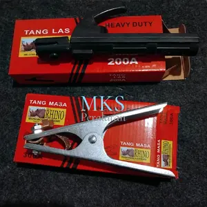 RHINO | Stang Las Heavy Duty 200A Elektrode Holder | Tang Las Massa 300A Heavy Duty Ground Eart Clamb