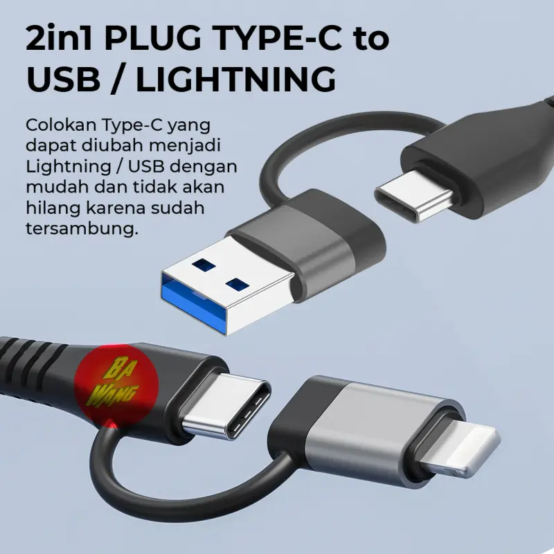 5in1 OTG HUB 2in1 Lightning USB C Type-C Adapter TF SD Card Reader HDD Hardisk Hard Disk 3