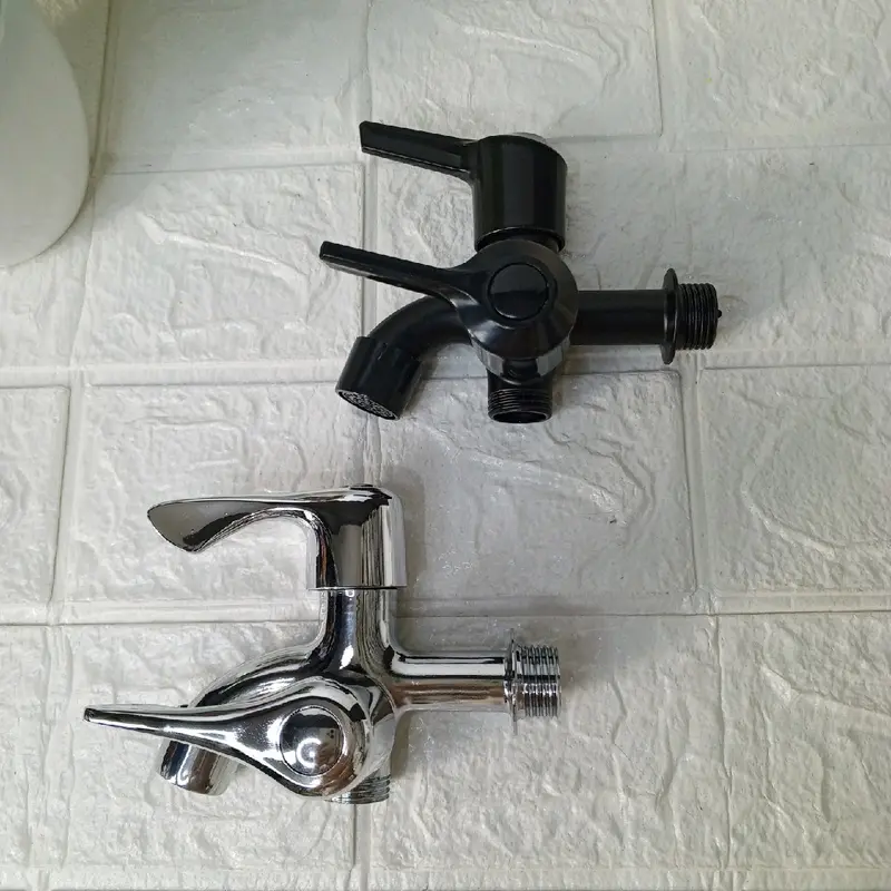 KRAN CABANG STAINLESS ANTI KARAT MODEL PUTAR DRAT 1/2 INCI BISA UNTUK SELANG SHOWER 0