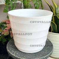 Gambar Pot Bunga Tanaman Plastik Lovenia Mado 32 Putih - LOVENIA PM 8032 dari CRYSTALLPOT Kota Tangerang 4 Tokopedia