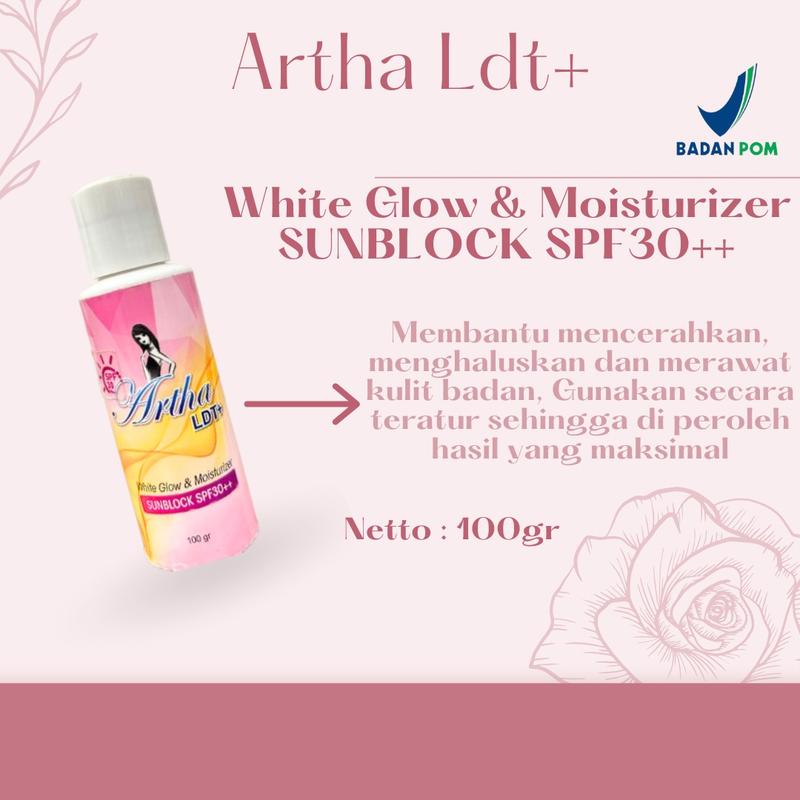 SUNBLOCK WHITE GLOW & MOISTURIZER SPF 30++ ARTHA LDT 2