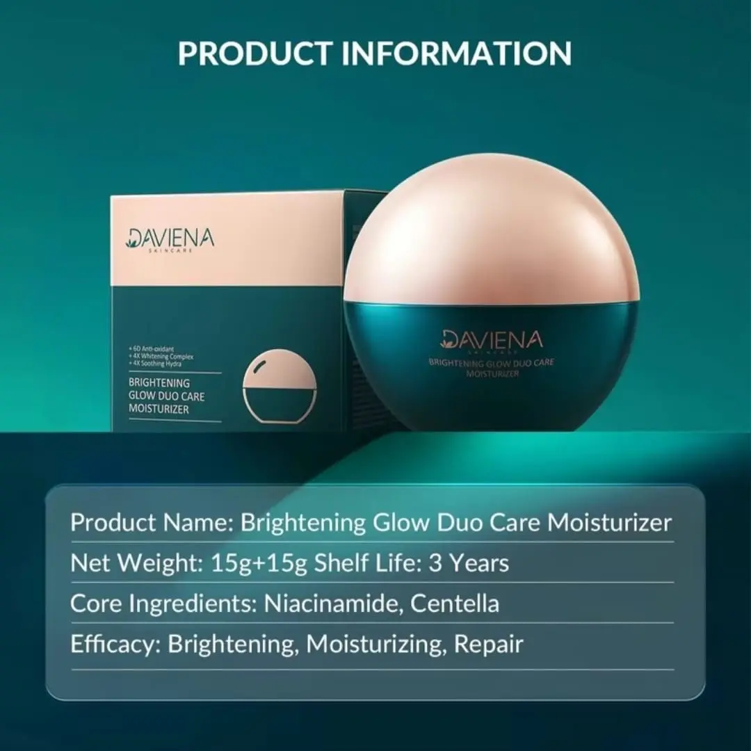 DAVIENA SKINCARE BRIGHTENING GLOW DUO MOISTURIZER