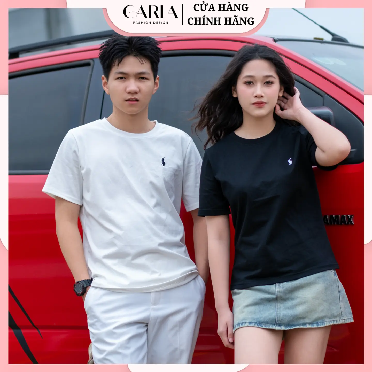 [HÀNG QCCC] Áo Thun cotton Nữ Babytee Thêu Ngựa Cổ Tròn CARLA- Nam mặc từ size XL