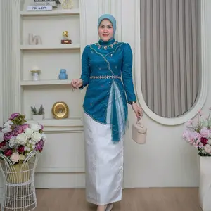 (ATASAN SAJA) SERIEKEBAYA PAYET BRUKAT TERBARU  KEBAYA SYILA BALI //STELAN KEBAYA WISUDA TERBARU KEBAYA SERAGAMAN TERBARU Dress Wanita Dewasa Baju Pesta Brokat